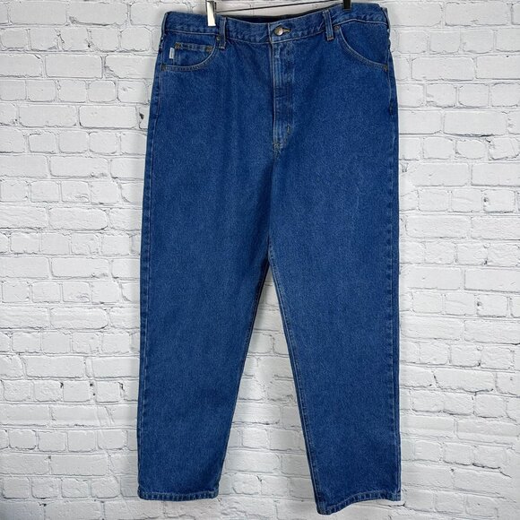 Carhartt Men's Relaxed Fit Heavyweight Cotton Jeans, Size‎ W42 x L32, Dark Stone - Picture 3 of 12